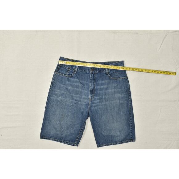 Men's Levi's 569 Loose Straight Denim Jean Shorts Regular Size 40 Blue Cotton - Picture 3 of 8